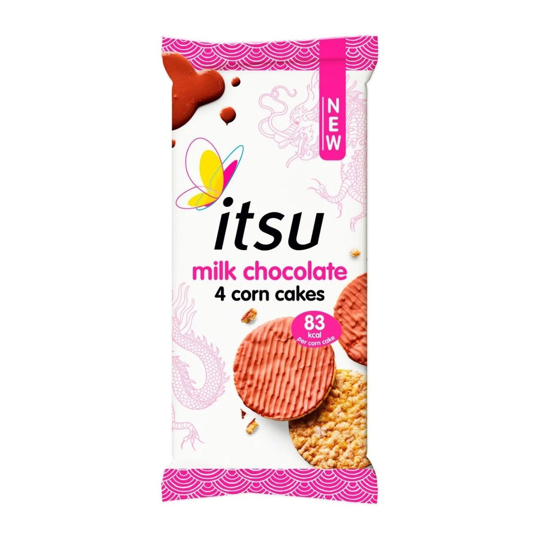 Itsu 4 Milk Chocolate Corn Cakes 68g