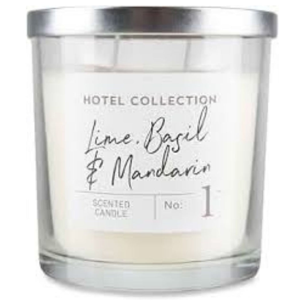 Hotel Collection Lime, Basil & Mandarin Scented Candle No: 1