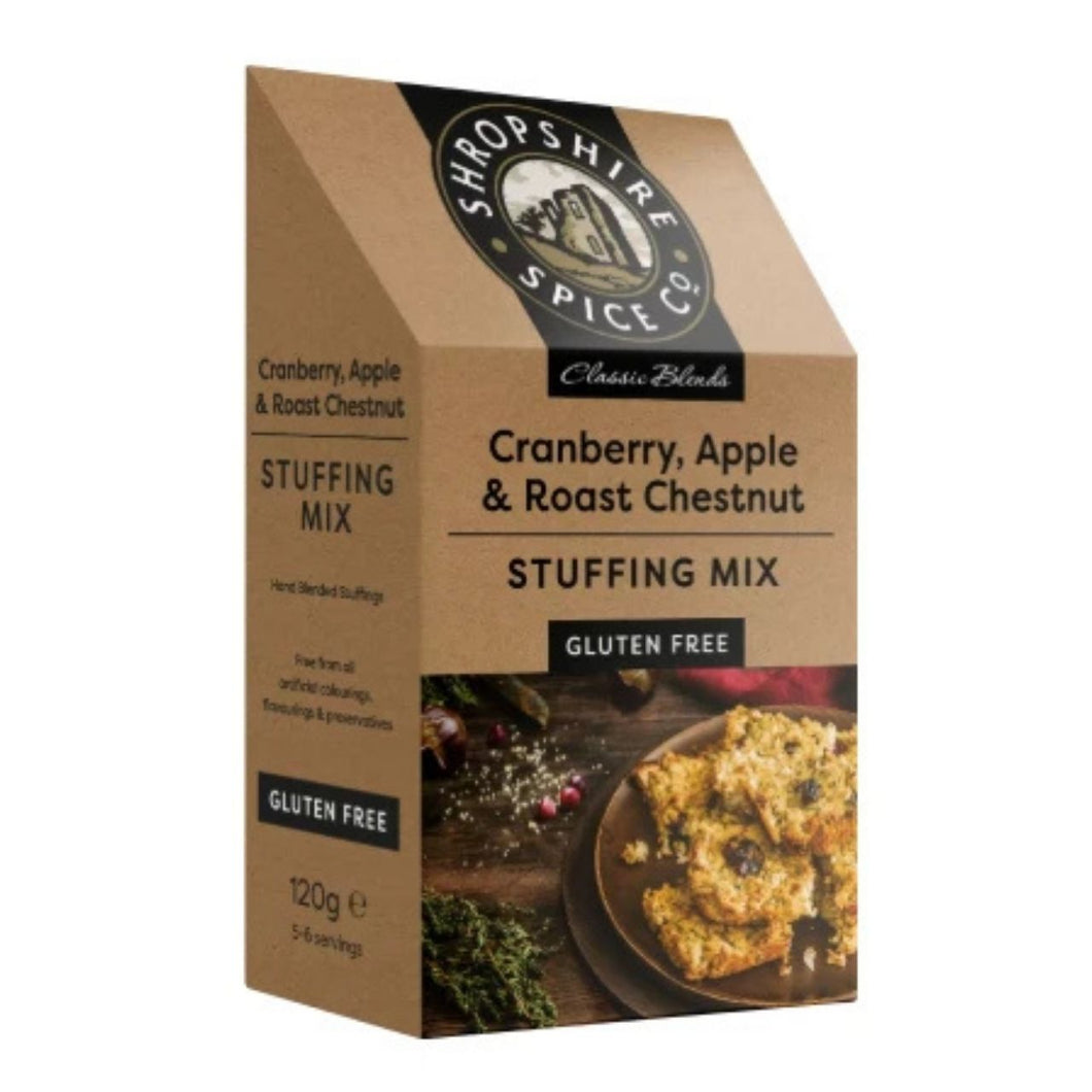 SHROPSHIRE SPICE CO. Gluten Free Cranberry, Apple & Chestnut Stuffing 120g
