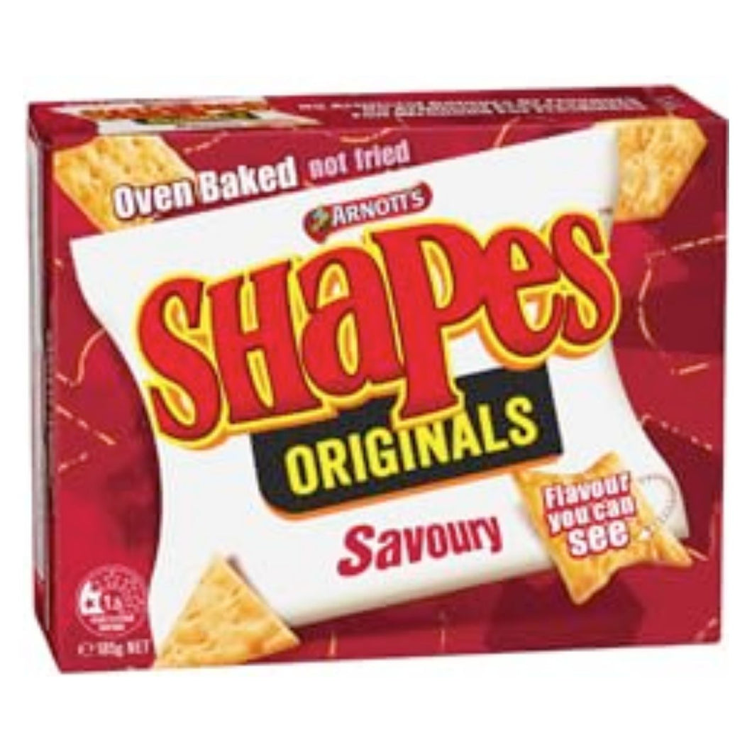 Arnotts Shapes Originals Savoury Crackers, Oven Baked, 185g