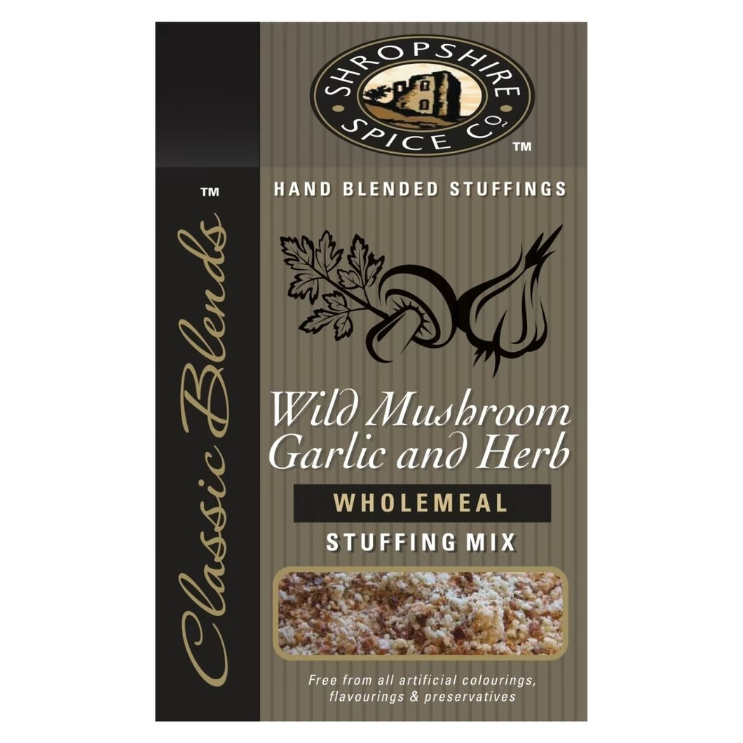 SHROPSHIRE SPICE CO. Wild Mushroom, Garlic & Herb Wholemeal Stuffing Mix 150g