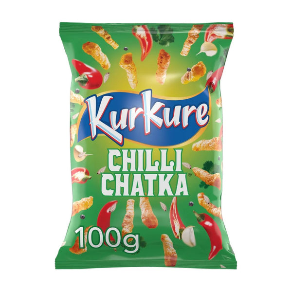 Kurkure Chilli Chatka Sharing Snacks Crisps 100g