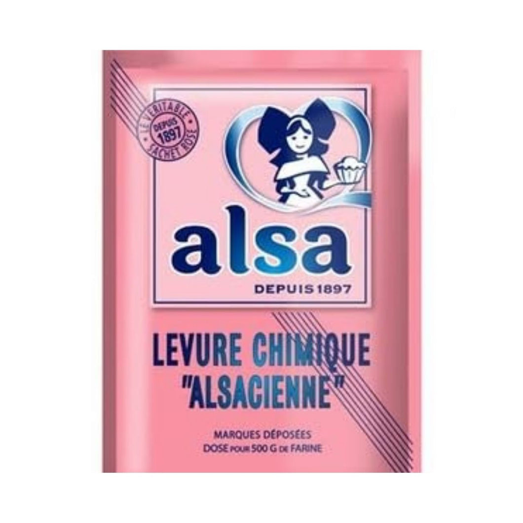 Alsa Levure Chimique Alsacienne Baking Powder, Dosé pour 500g de Farine