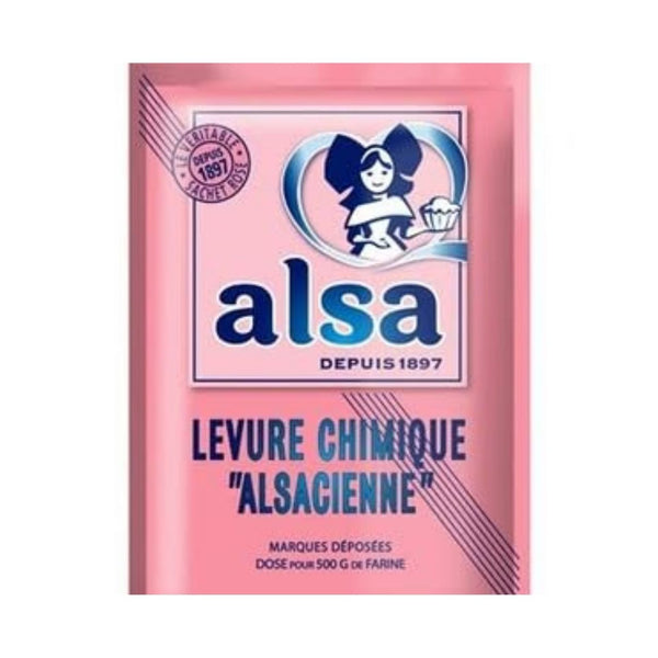 Alsa Levure Chimique Alsacienne Baking Powder, Dosé pour 500g de Farine