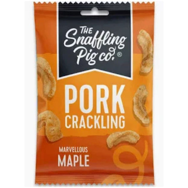 The Snaffling Pig Co. Pork Crackling Marvellous Maple, 40g
