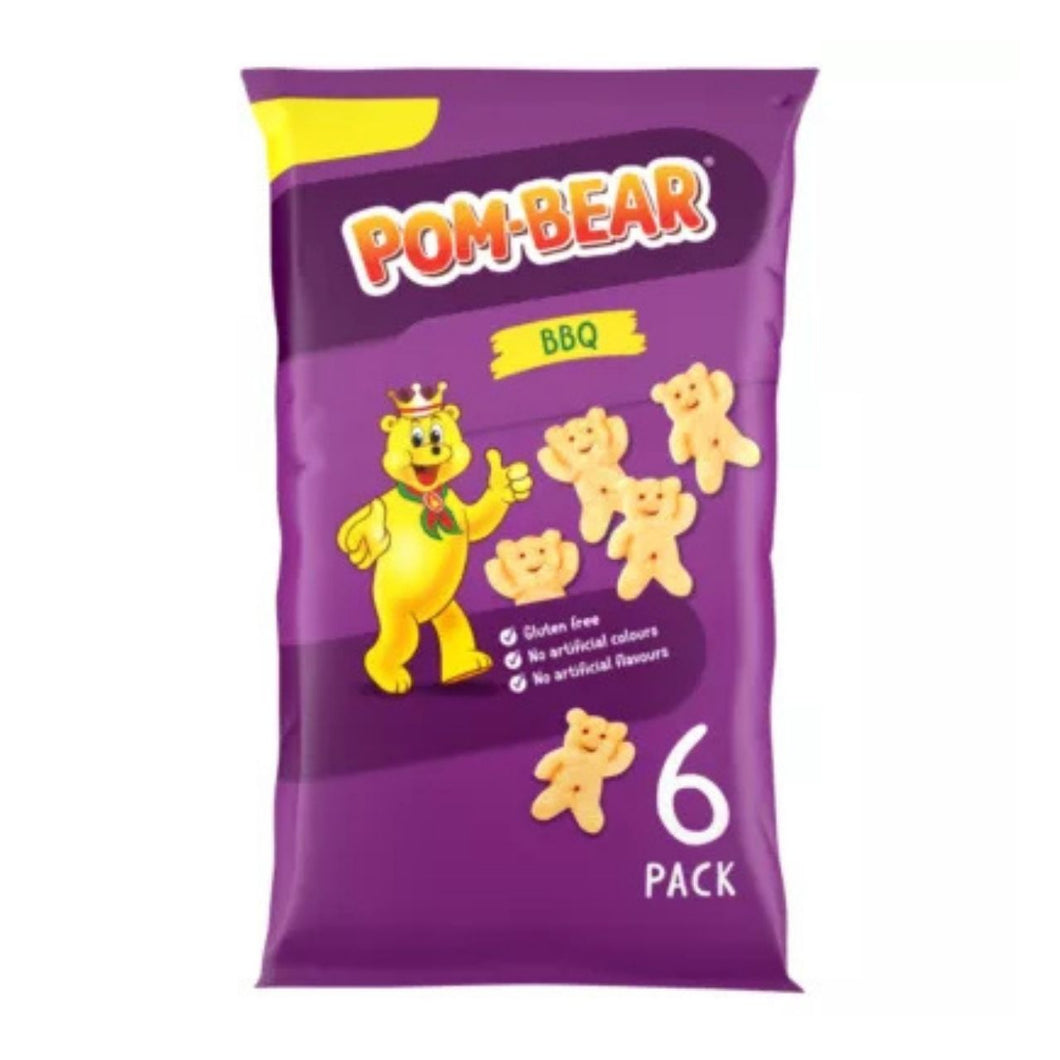 Pom Bear BBQ Crisps, 6x13g