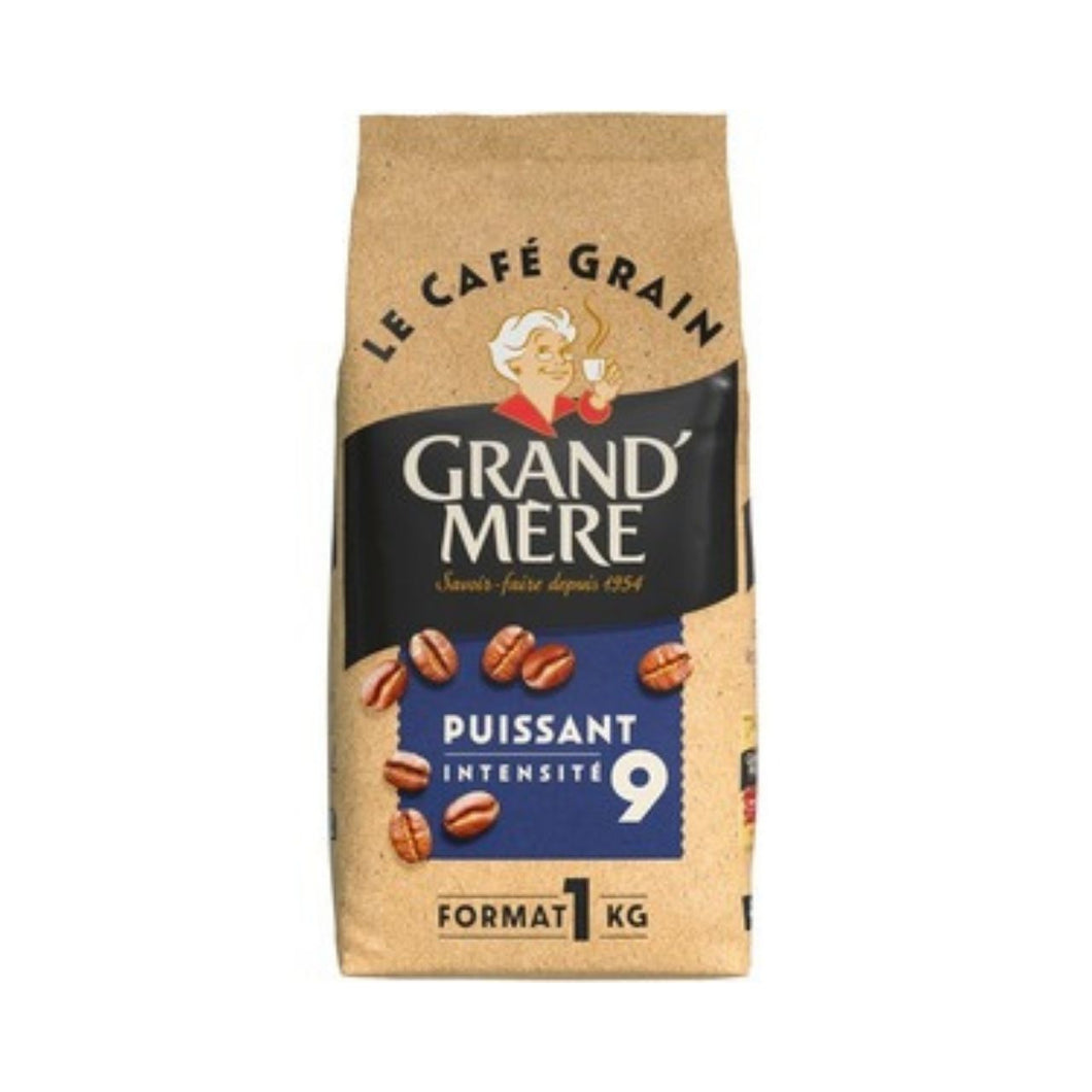 Grand Mere Café en Grains Puissant Intensité 9 1Kg