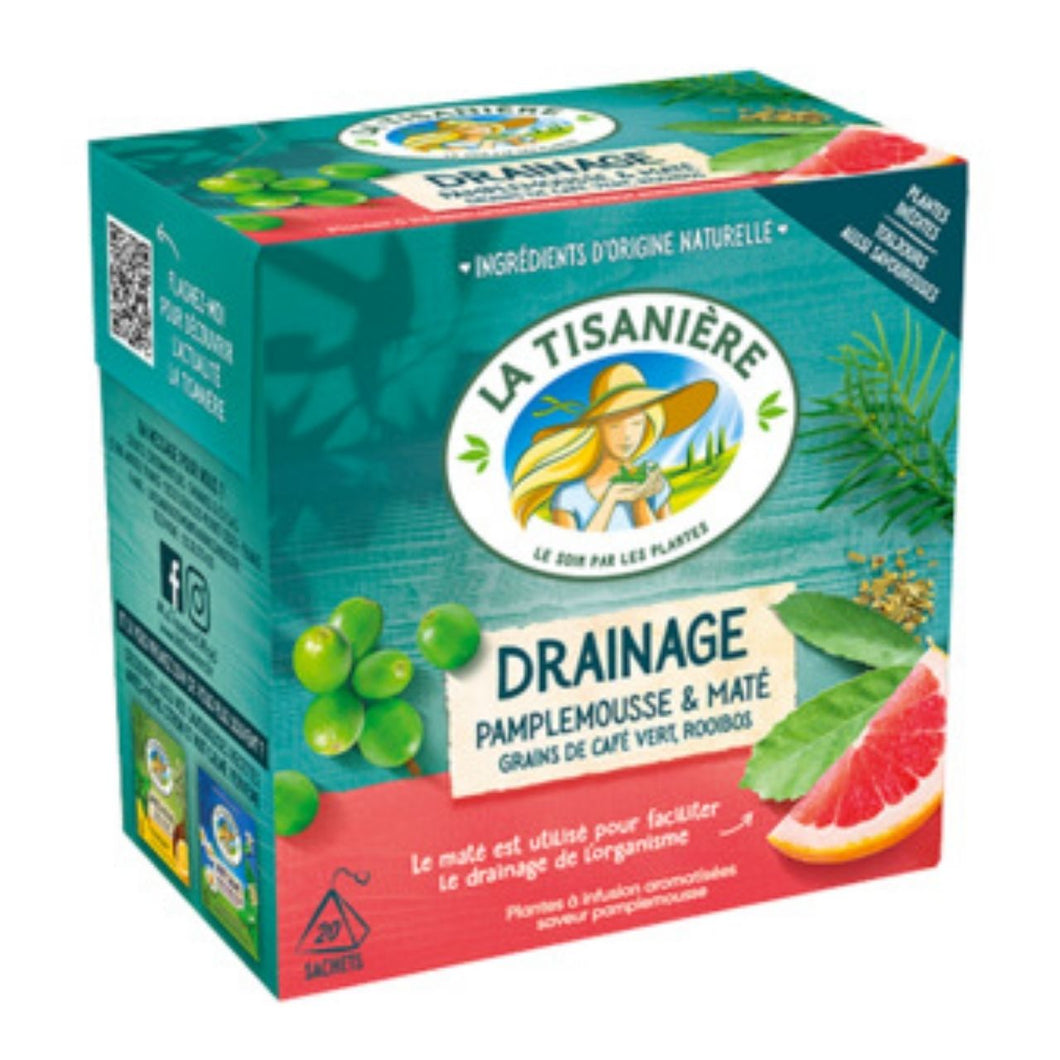 La Tisaniere Infusion Drainage et Elimination au Pamplemousse (x20) 30g