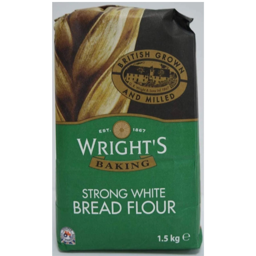 Wright's Baking Strong White Bread Flour, 1.5kg