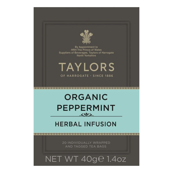 Taylors Of Harrogate 20 Organic Peppermint Teabags