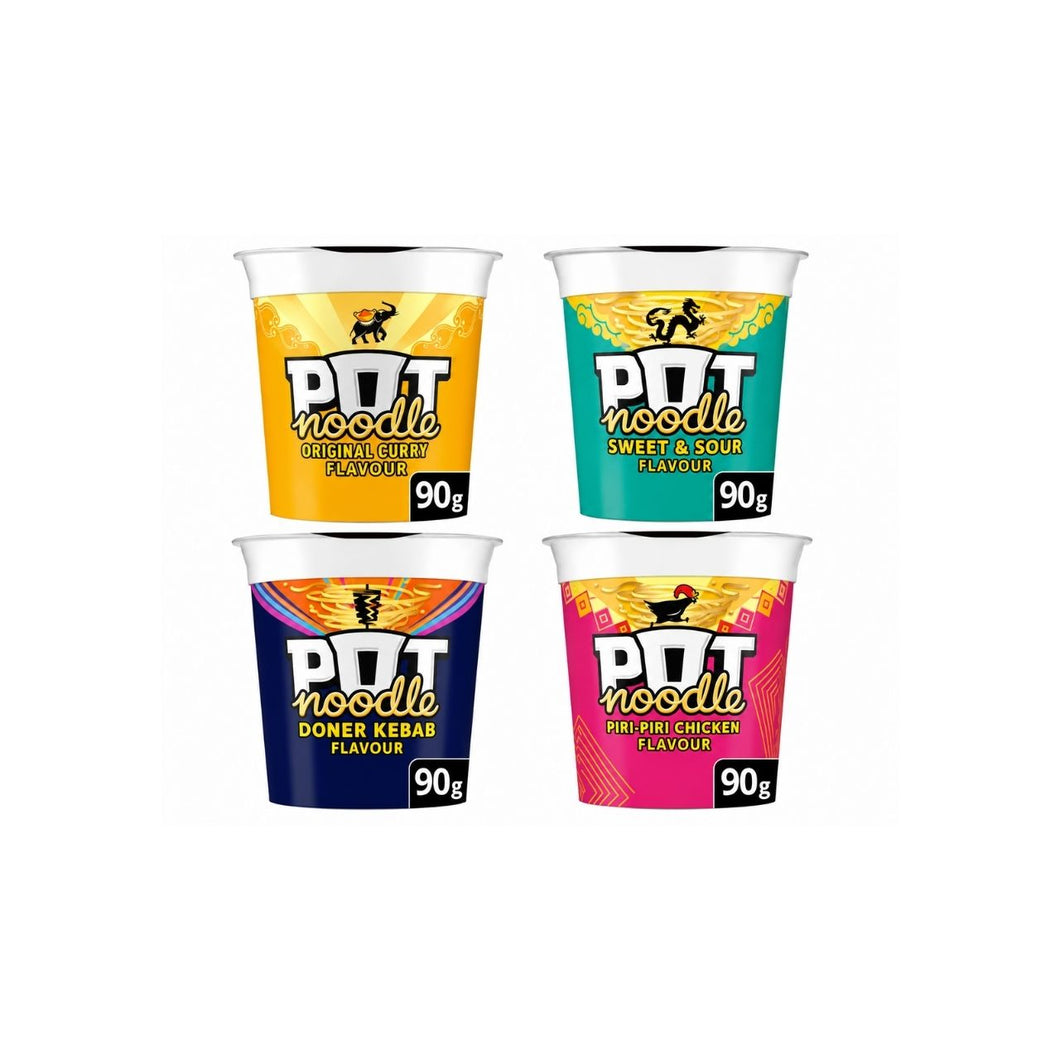 Pot Noodle Variety Pack - 4 x 90g