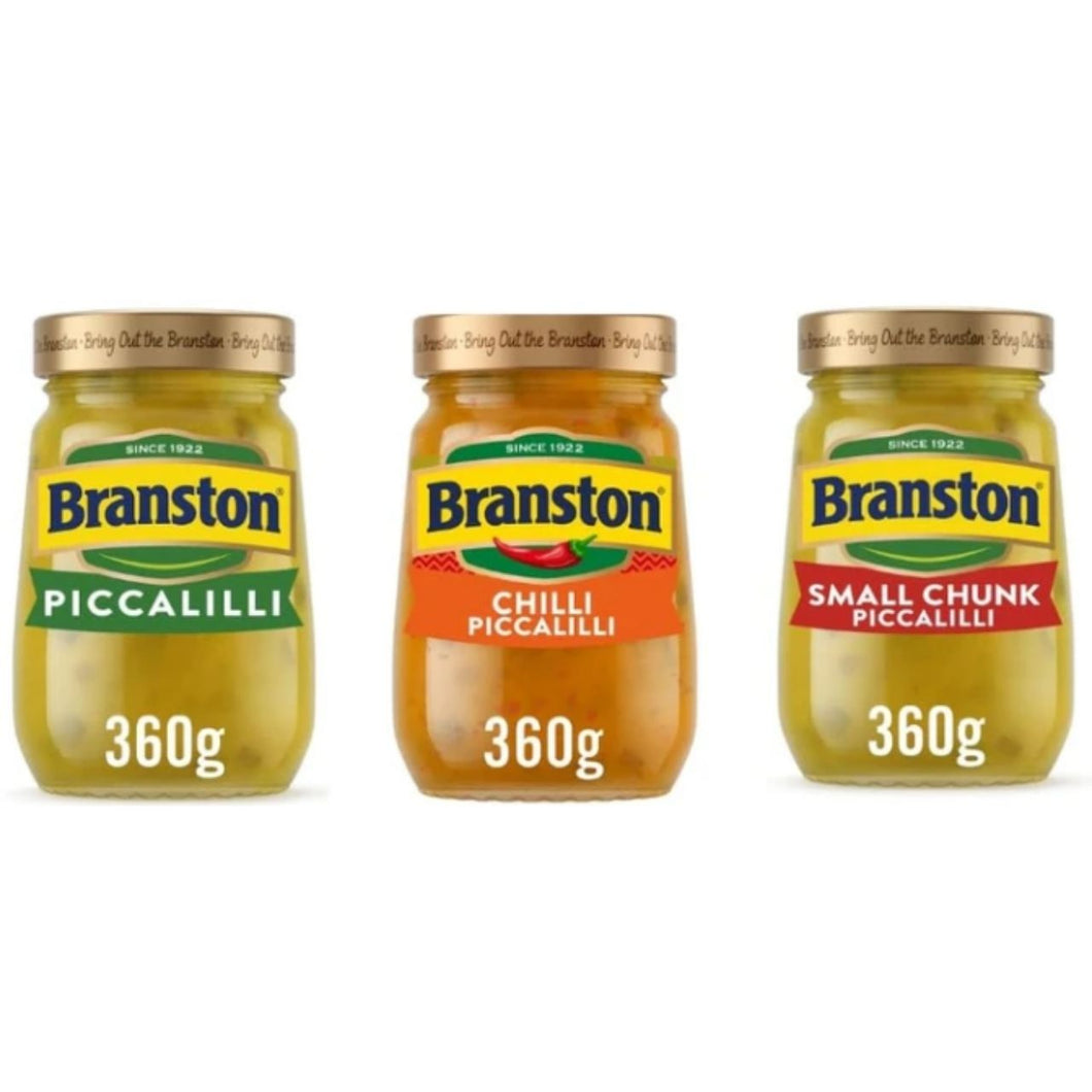 Branston Piccalilli Variety Pack, Chilli and Small Chunk, 360g, Since 1922
