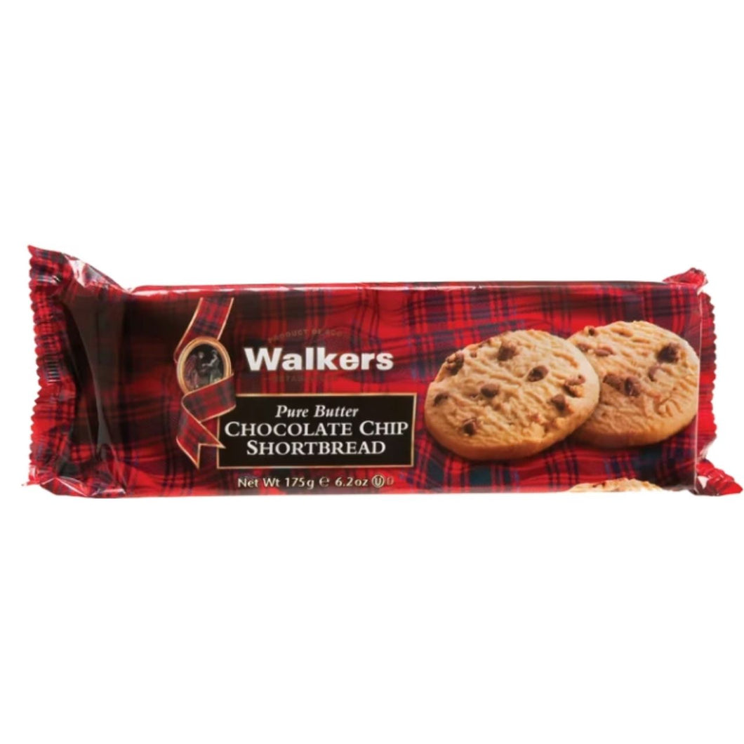 Walkers Pure Butter Chocolate Chip Shortbread, 175g