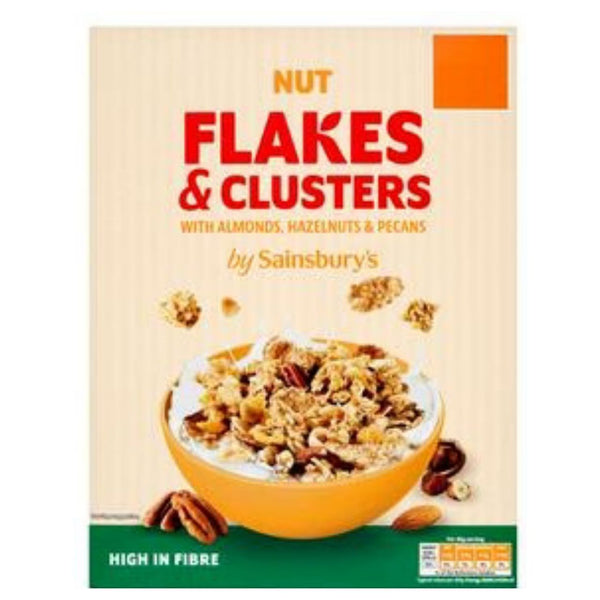 Sainsbury's Nut Flakes & Clusters with Almonds, Hazelnuts & Pecans 500g