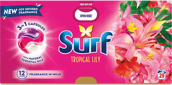 Surf Laundry Capsules - Tropical Lily, 29