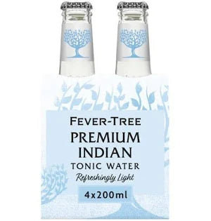 Fever Tree Naturallly Light Indian Tonic Water (4x200ml)