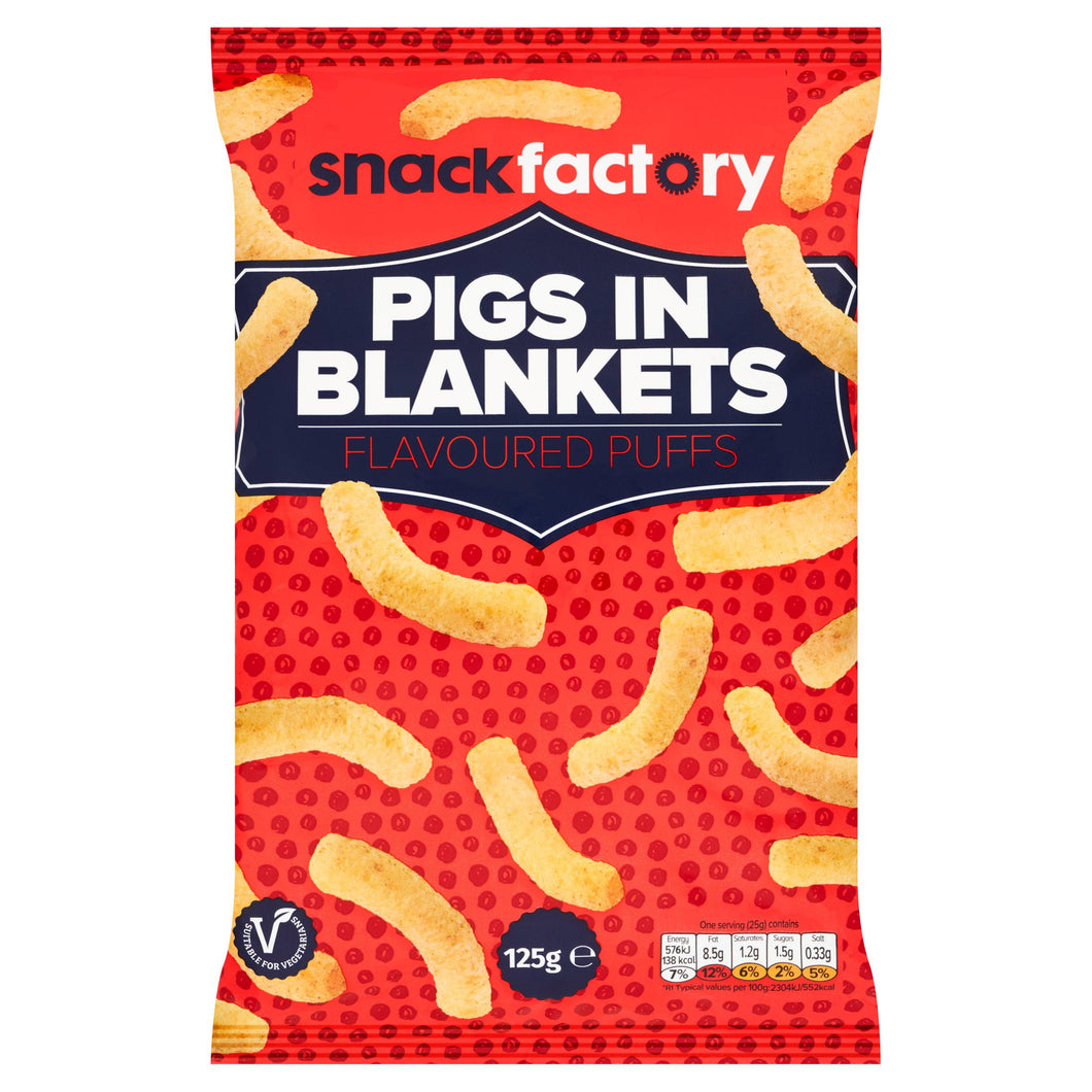Snack Factory Pigs in Blanket Flavoured Puffs 125g