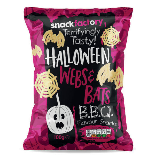 Snackfactory Halloween Bats & Webs BBQ 100g