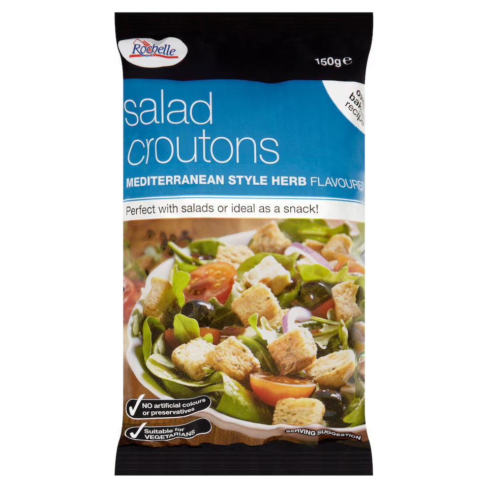 Rochelle Salad Croutons Mediterranean Herb, 150g