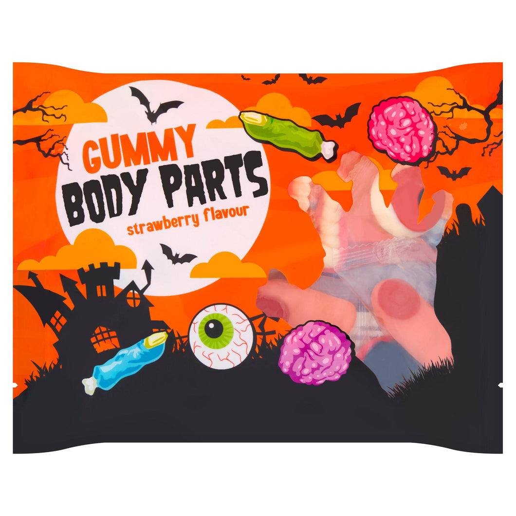 Strawberry Flavour Gummy Body Parts 100g