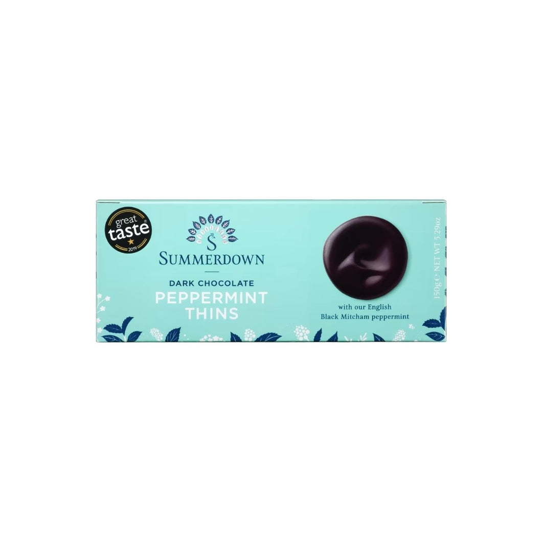 Summerdown Dark Chocolate Peppermint Thins 150g