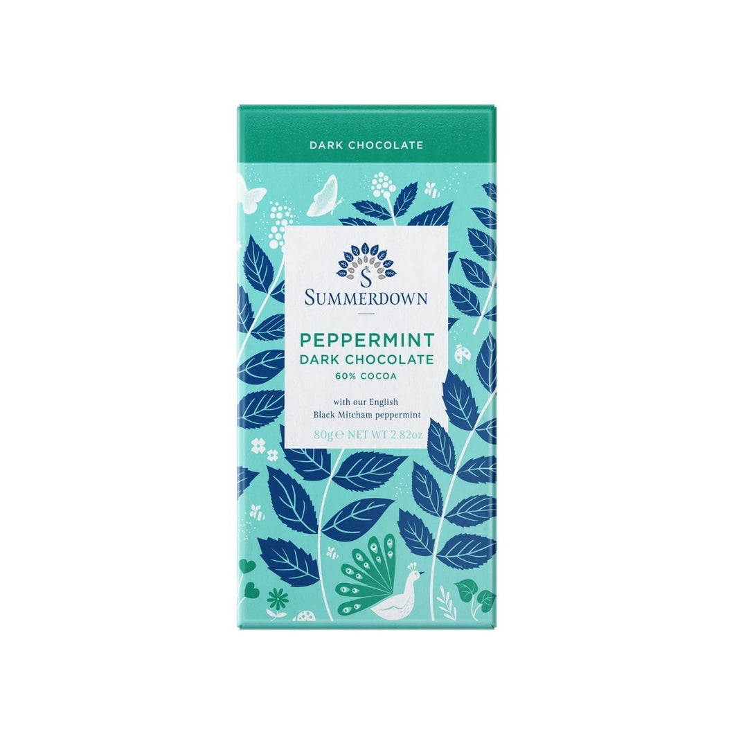 Summerdown Peppermint Dark Chocolate Bar 80g