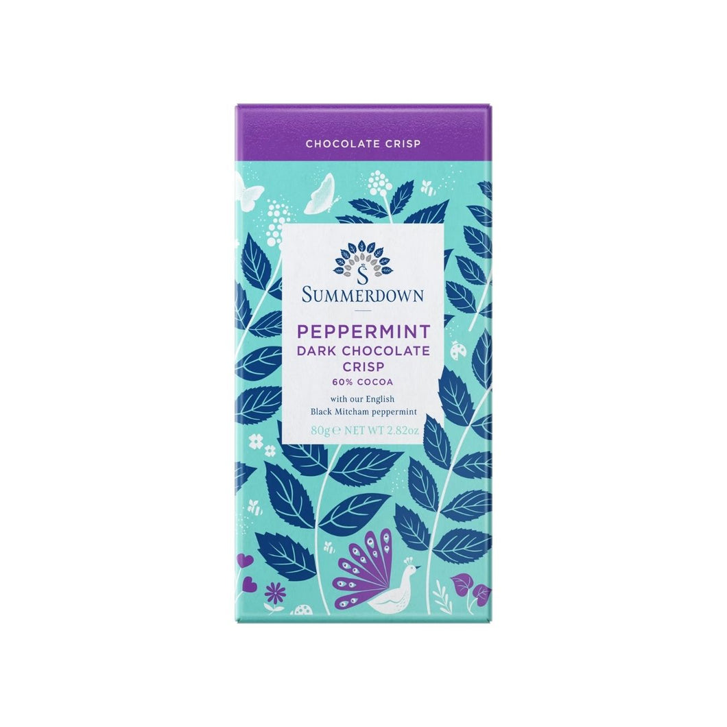 Summerdown Peppermint Dark Chocolate Crisp Bar 80g