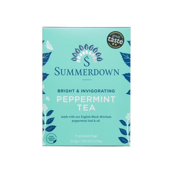 Summerdown Peppermint Tea - 15 Pyramid Bags 22.5g