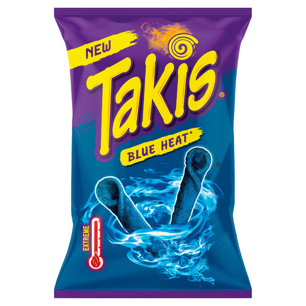 Takis Blue Heat Chilli and Lime Flavour Corn Snack 180g