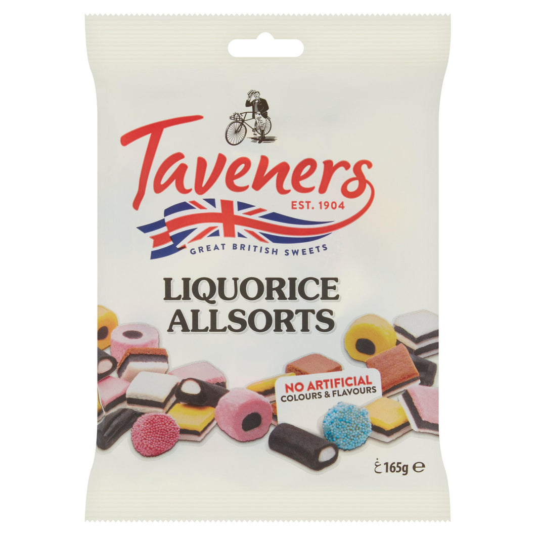 Taveners Liquorice Allsorts, 165g