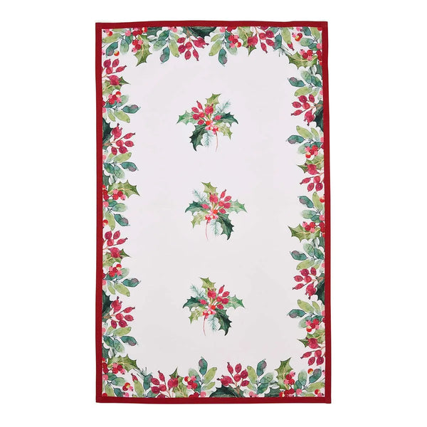 Botanic Garden Christmas Holly Tea Towel