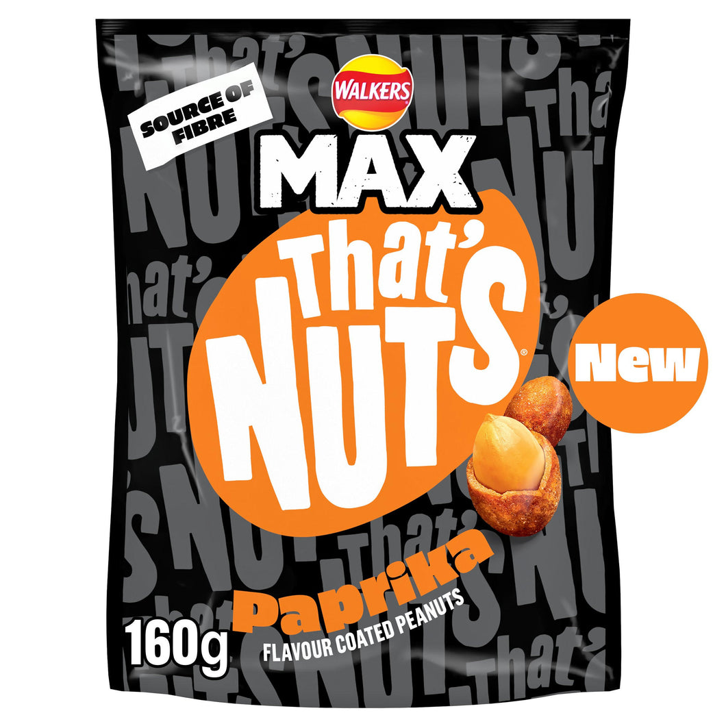 That’s Nuts Walkers Max Paprika Sharing Coated Peanuts 160g