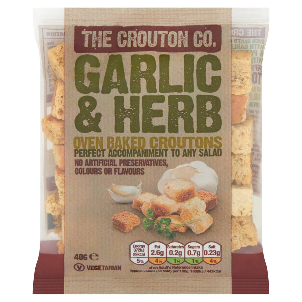 The Crouton Co. Garlic & Herb Oven Baked Croutons 40g