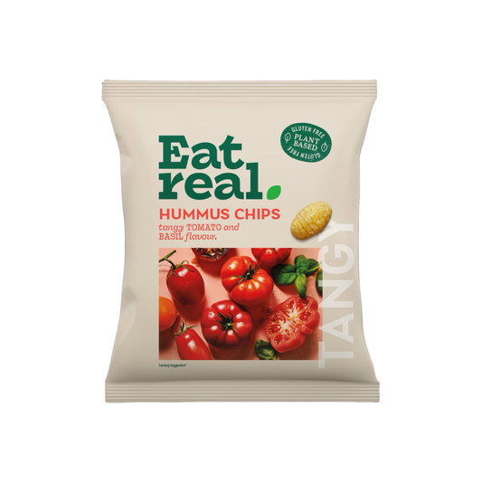 Eat Real Hummus Chips - Tangy Tomato & Basil Flavour 45g