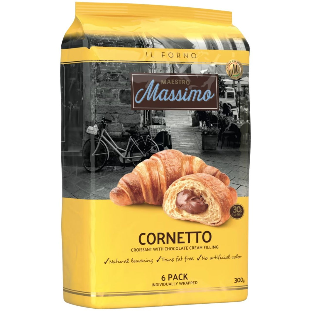 Maestro Massimo Cornetto Chocolate Croissant - 6 Pack 300g