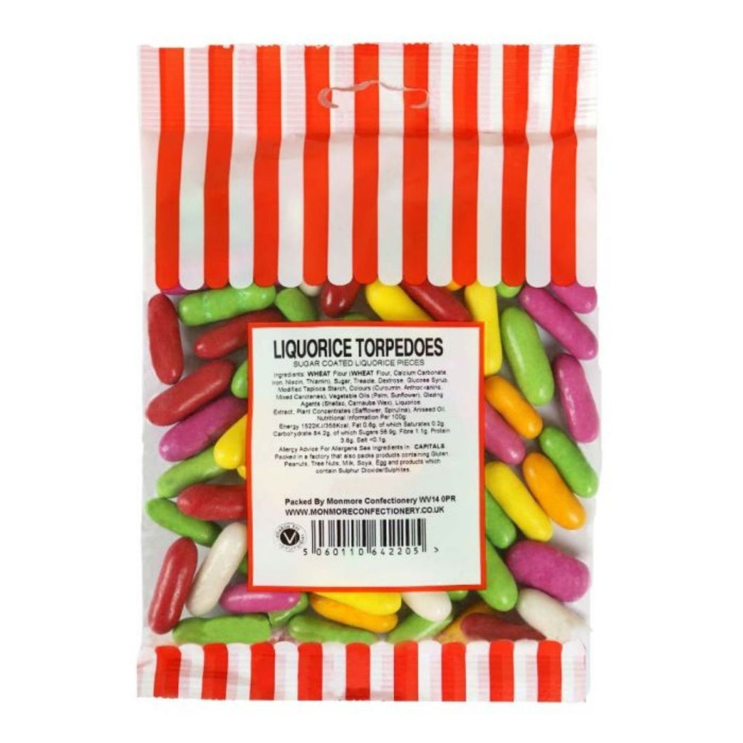 Monmore Liquorice Torpedoes 115g