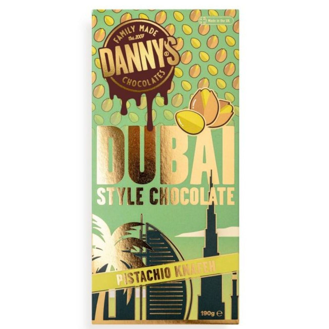 Danny’s Pistachio Knafeh Dubai Style Chocolate Bar 190g