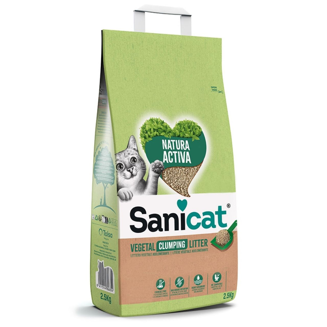 Sanicat Natura Activa Clumping Cat Litter 2.5kg