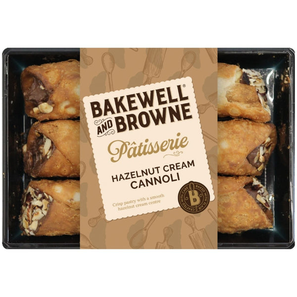 Bakewell And Browne Pâtisserie - Hazelnut Cream Cannoli 180g