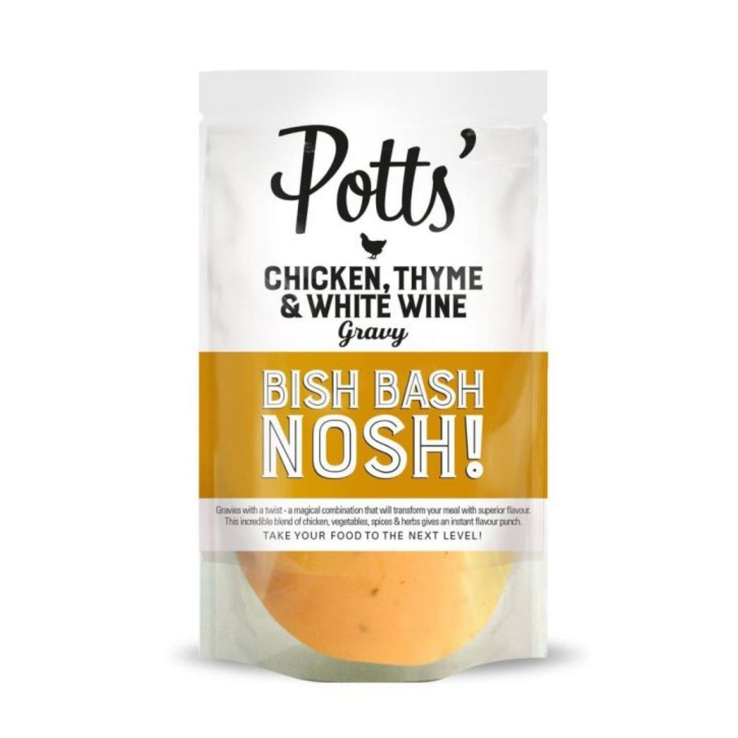 Potts Chicken, Thyme & White Wine Gravy 350g