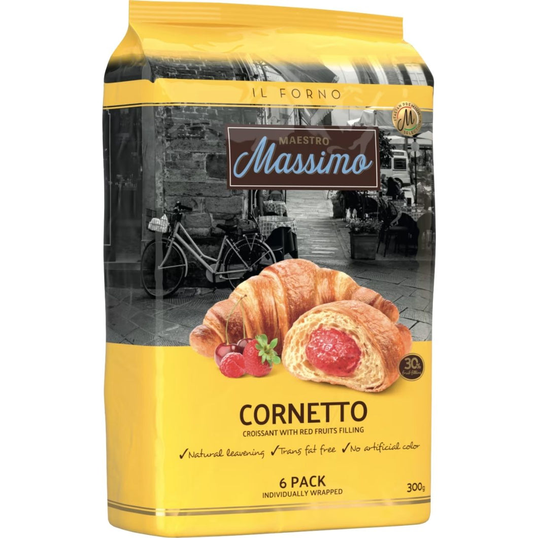 Maestro Massimo Cornetto Red Fruits Croissant - 6 Pack 300g