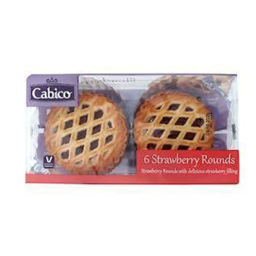 Cabico 6 Strawberry Rounds 260g