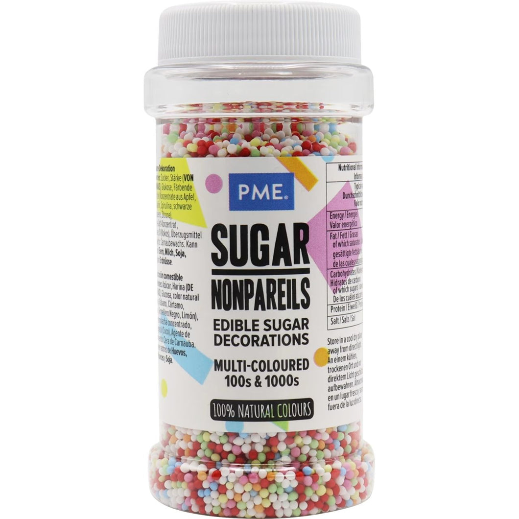 Pme Cake Sugar Nonpareils - Multi-Coloured 100s & 1000s 80g