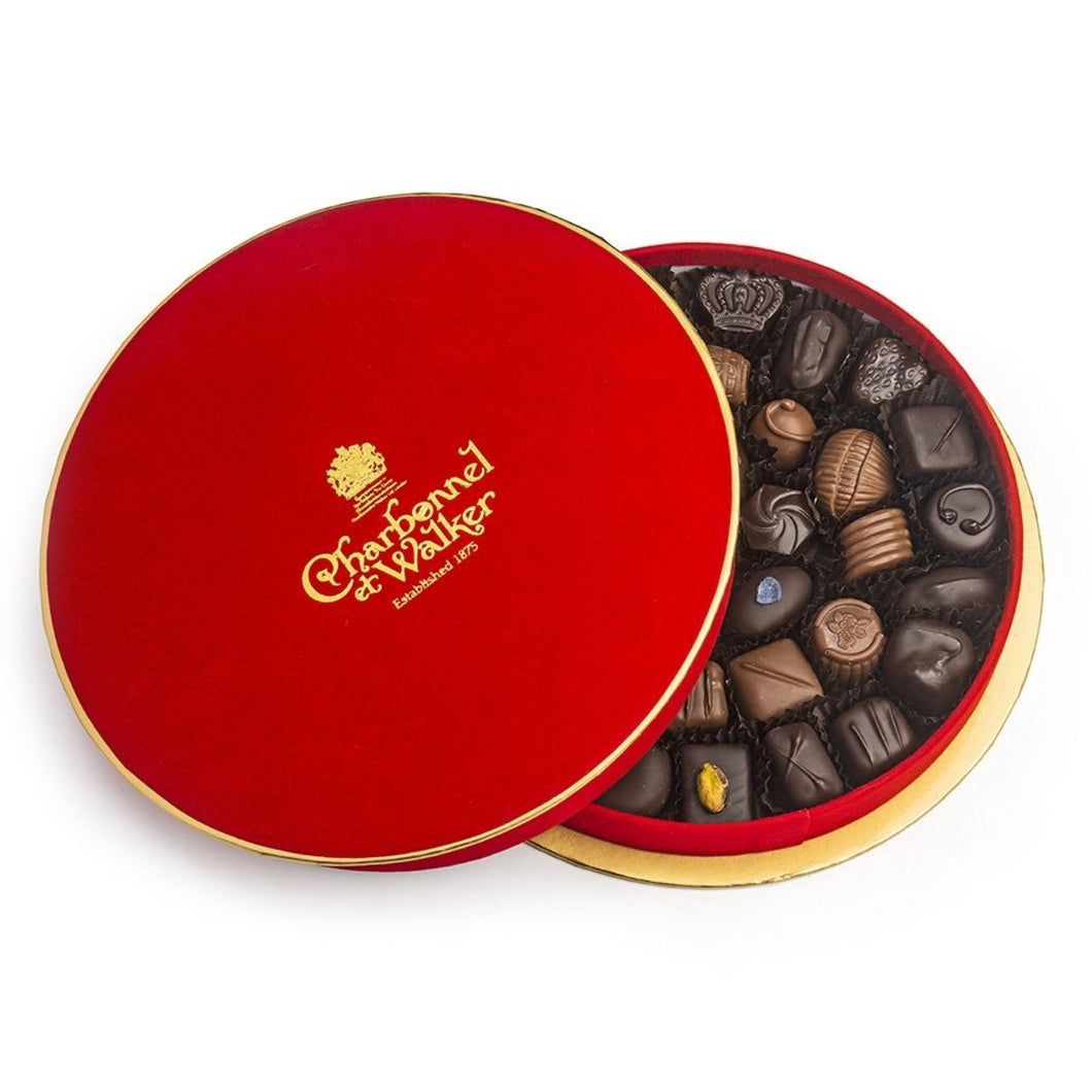 Charbonnel et Walker Boite Rouge – Red Velvet with Fine Milk and Dark Chocolates – 500g (with alcohol)