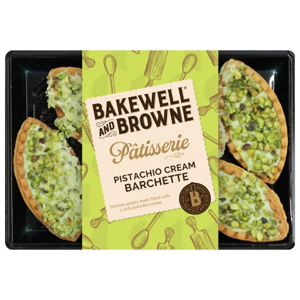 Bakewell And Browne Pâtisserie - Pistachio Cream Barchette 180g