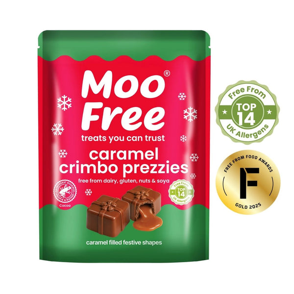 Moo Free Caramel Filled Crimbo Prezzies 65g