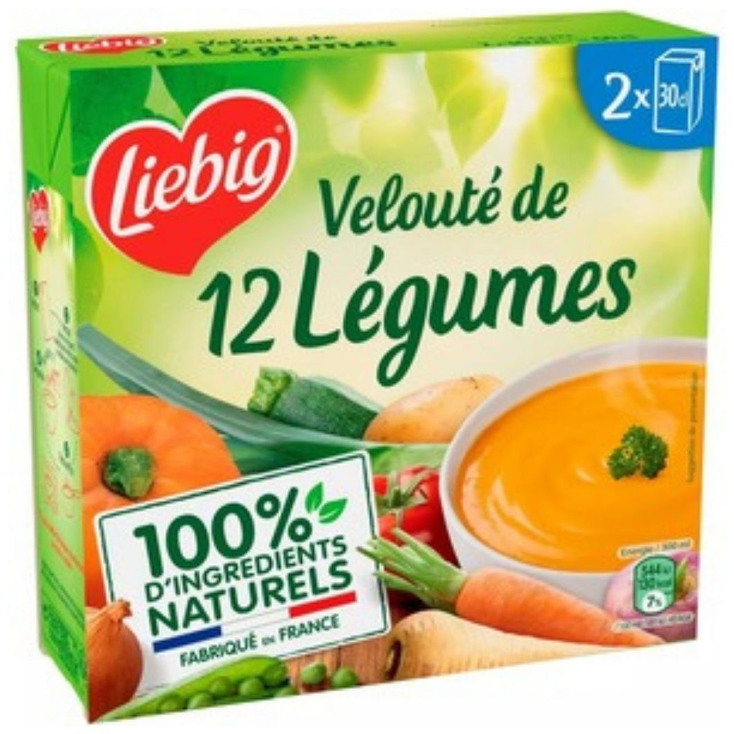 Liebig Pursoup Veloute of 12 Mixed Vegetables 2x35cl