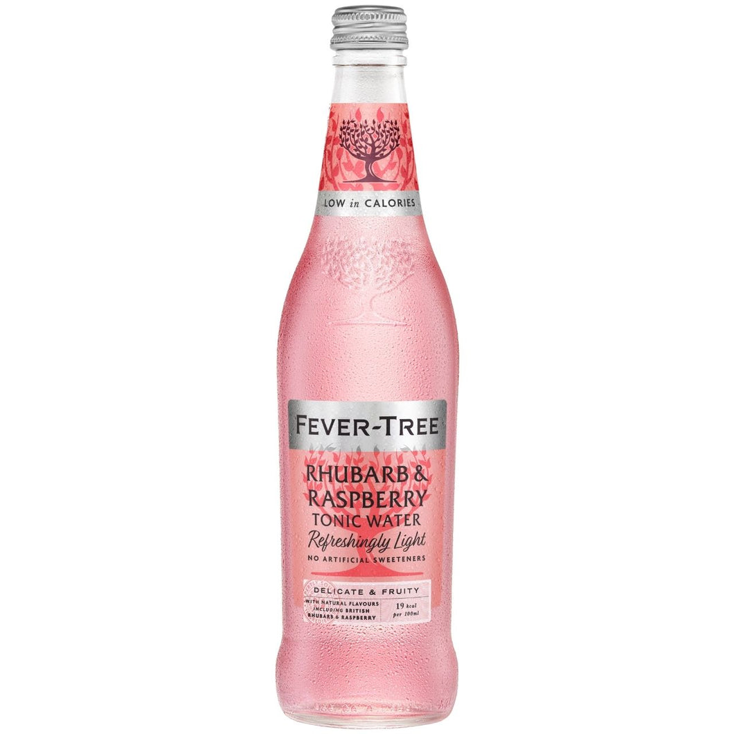 Fever-Tree Refreshingly Light Sweet Rhubarb & Raspberry Tonic Water 500ml
