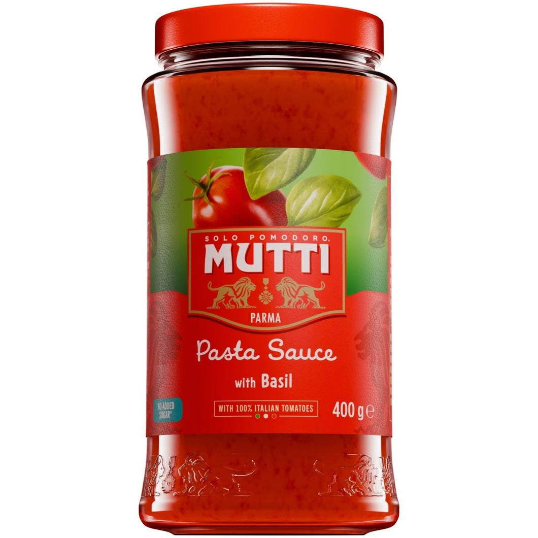 Mutti Pasta Sauce with Basil 400g