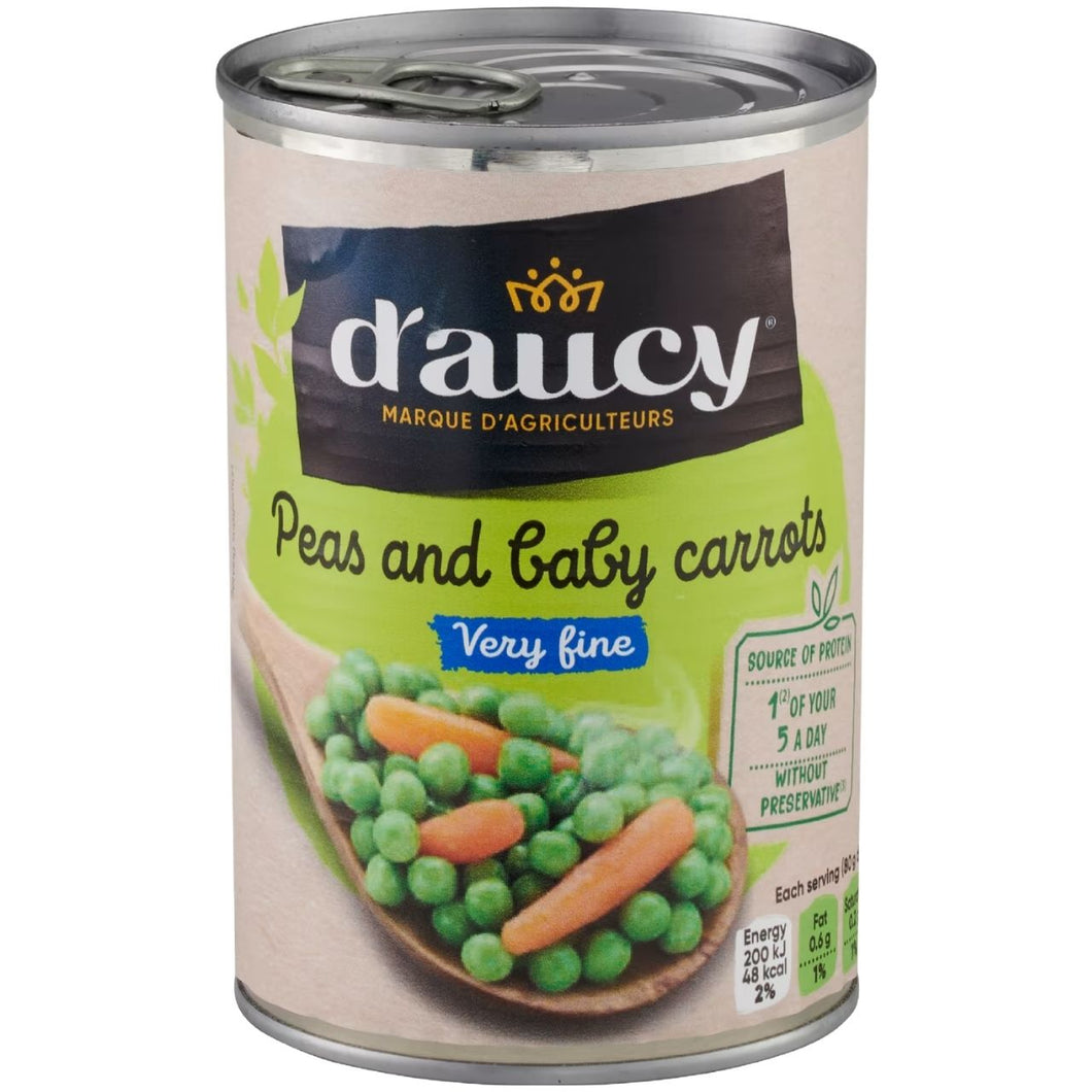 D'Aucy Peas and Baby Carrots - Very Fine 400g